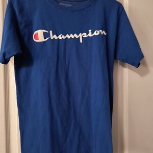 Champion Men's Royal Blue Logo Tee